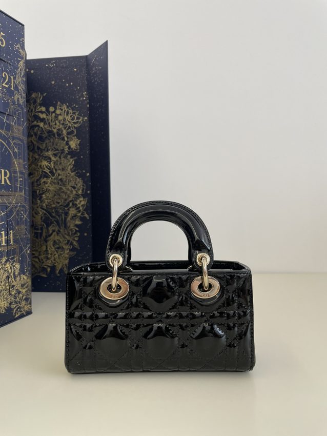Replica Dior Lady D-Joy Mini Bag Black Patent 7 Replica Dior Lady D-Joy Mini Bag Black Patent - premium 1:1 fake handbag model