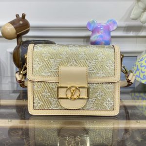 Replica Louis Vuitton Dauphine Mini Tan 1 Replica Louis Vuitton Dauphine Mini Tan - premium-grade designer purse dupe