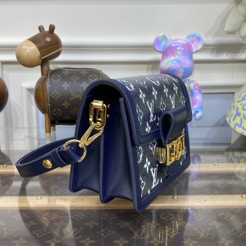 Replica Louis Vuitton Dauphine Mini Blue 4 Replica Louis Vuitton Dauphine Mini Blue - ultra-realistic fake designer tote