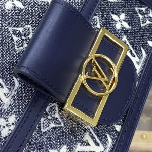 Replica Louis Vuitton Dauphine Mini Blue 6 Replica Louis Vuitton Dauphine Mini Blue - high-end fake designer purse