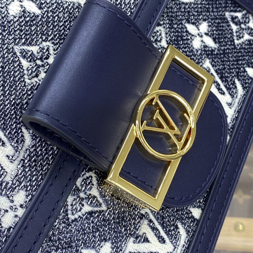 Replica Louis Vuitton Dauphine Mini Blue 6 Replica Louis Vuitton Dauphine Mini Blue - high-end fake designer purse