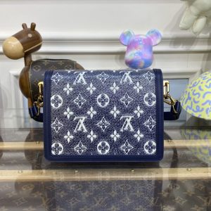 Replica Louis Vuitton Dauphine Mini Blue 7 Replica Louis Vuitton Dauphine Mini Blue - 1:1 designer replica handbag