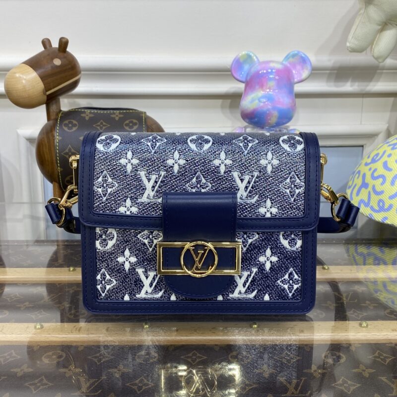 Replica Louis Vuitton Dauphine Mini Blue 1 Replica Louis Vuitton Dauphine Mini Blue - high-accuracy replica luxury purse