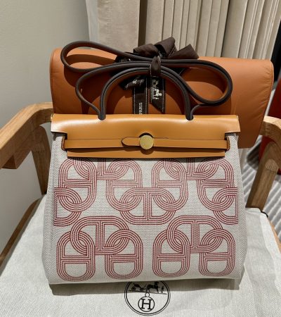 Replica Hermes Herbag 31cm Circuit Orange - premium-grade designer purse dupe