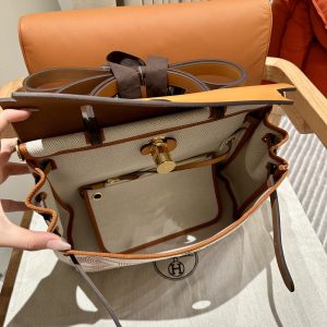 Replica Hermes Herbag 31cm Circuit Orange 4 Replica Hermes Herbag 31cm Circuit Orange - best-selling designer handbag dupe