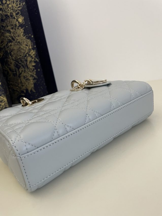 Replica Dior Lady D-Joy Bag Sky Blue 3 Replica Dior Lady D-Joy Bag Sky Blue - high-end fake designer purse