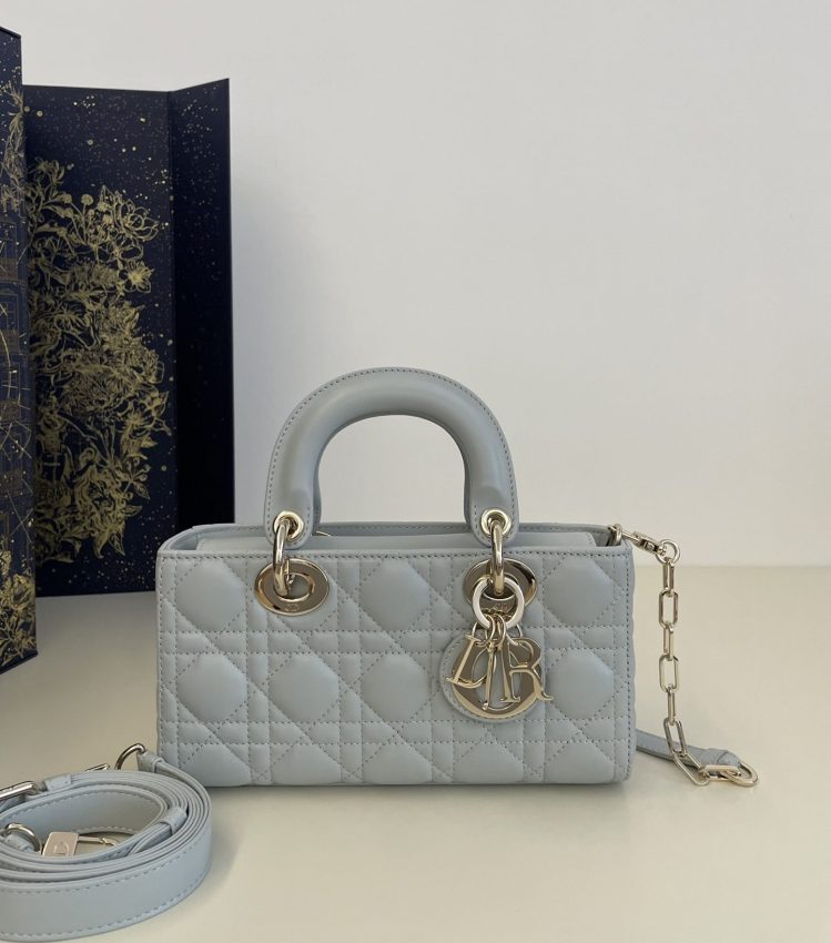 Replica Dior Lady D-Joy Bag Sky Blue 1 Replica Dior Lady D-Joy Bag Sky Blue - near-authentic luxury replica handbag