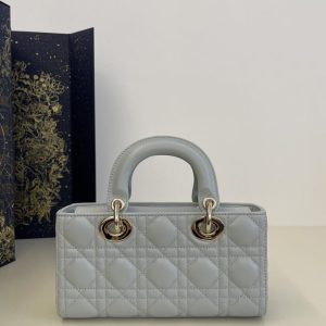 Replica Dior Lady D-Joy Bag Sky Blue 8 Replica Dior Lady D-Joy Bag Sky Blue - near-authentic luxury replica handbag