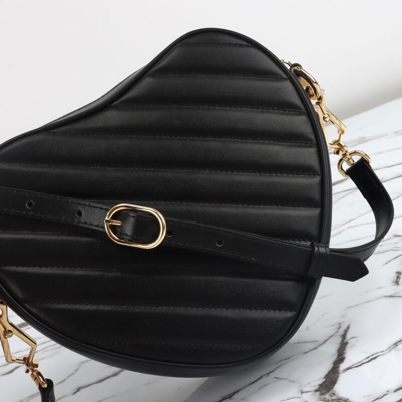 Replica Gucci Interlocking G Mini Heart Black - high-end fake designer purse