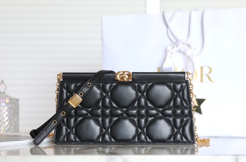 Replica Dior Miss Caro Noire Clutch 6 Replica Dior Miss Caro Noire Clutch - premium 1:1 fake handbag model
