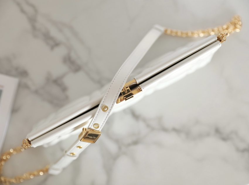 Replica Dior Miss Caro Noire Clutch White 6 Replica Dior Miss Caro Noire Clutch White - near-authentic luxury replica handbag