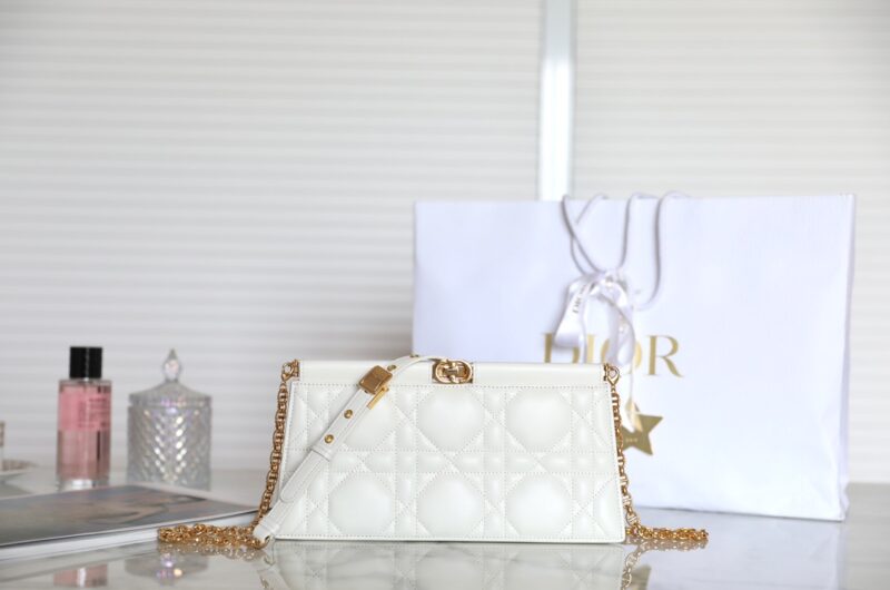 Replica Dior Miss Caro Noire Clutch White 1 Replica Dior Miss Caro Noire Clutch White - premium 1:1 fake handbag model