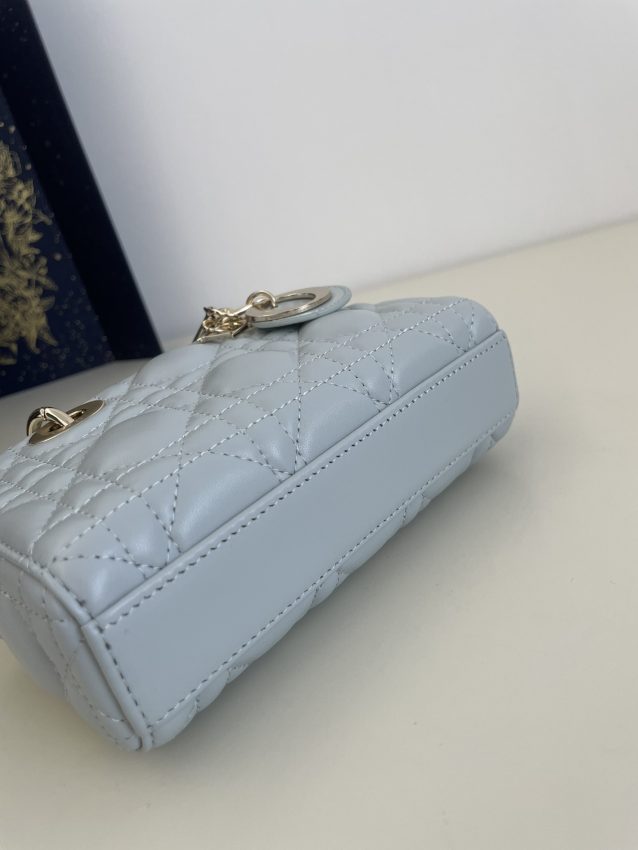 Replica Dior Lady D-Joy Mini Bag Sky Blue 2 Replica Dior Lady D-Joy Mini Bag Sky Blue - authentic-look luxury purse replica