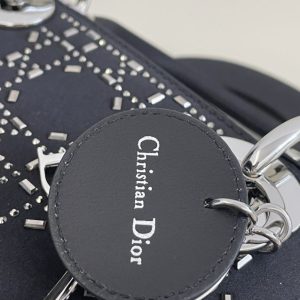 Replica Lady Dior Mini Satin Black 3 Replica Lady Dior Mini Satin Black - ultra-realistic fake designer tote