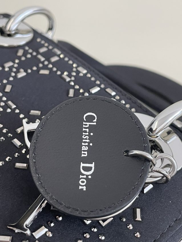 Replica Lady Dior Mini Satin Black 3 Replica Lady Dior Mini Satin Black - ultra-realistic fake designer tote