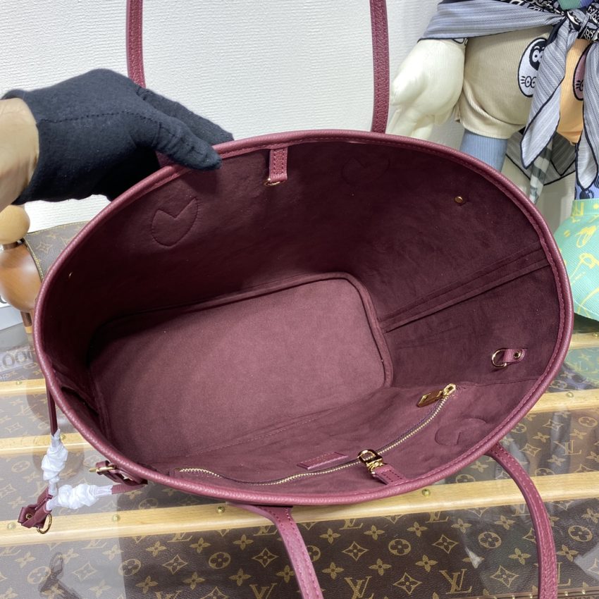 Replica Louis Vuitton Neverfull MM Bordeaux - realistic designer-inspired fake bag