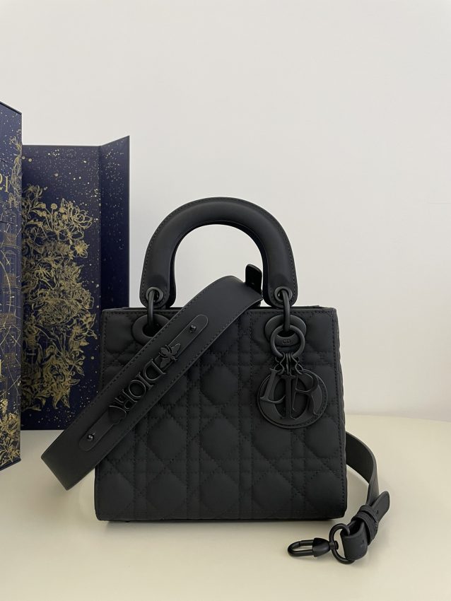 Replica Lady Dior Matte Black ABC 1 Replica Lady Dior Matte Black ABC - elite superclone designer purse