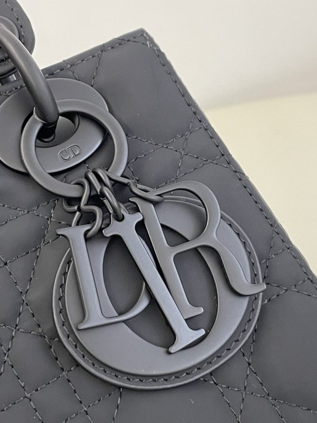 Replica Lady Dior Matte Black ABC 7 Replica Lady Dior Matte Black ABC - high-quality designer bag clone