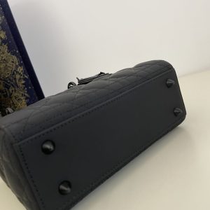 Replica Lady Dior Matte Black ABC 9 Replica Lady Dior Matte Black ABC - authentic-look luxury purse replica