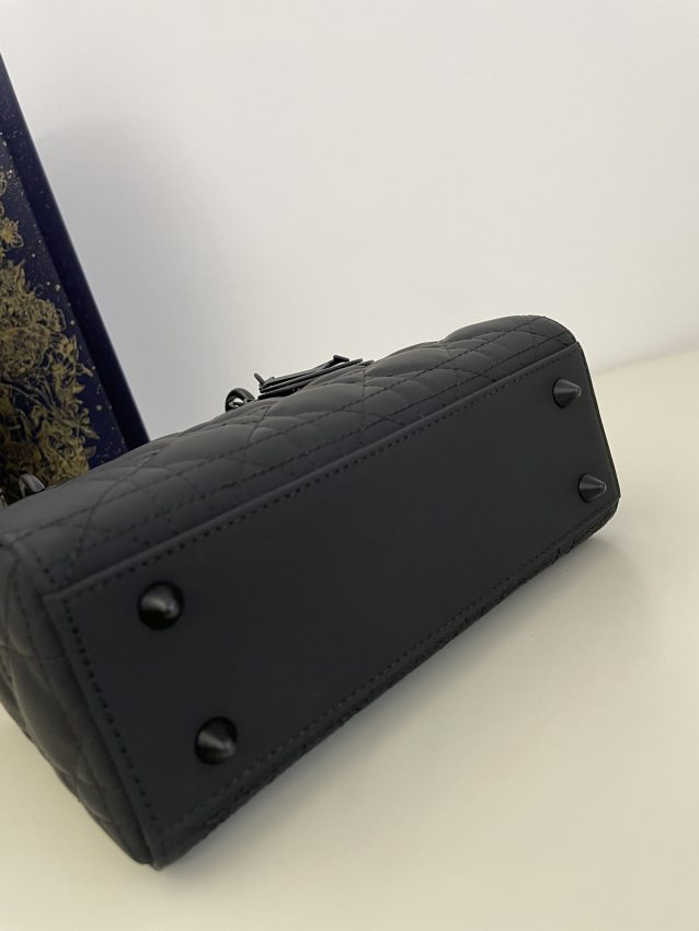 Replica Lady Dior Matte Black ABC 9 Replica Lady Dior Matte Black ABC - authentic-look luxury purse replica