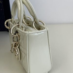 Replica Dior Lady D-Joy Mini Bag White Patent 6 Replica Dior Lady D-Joy Mini Bag White Patent - high-end fake designer purse