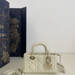 Replica Dior Lady D-Joy Mini Bag White Patent 1 Replica Dior Lady D-Joy Mini Bag White Patent - high-quality designer bag clone