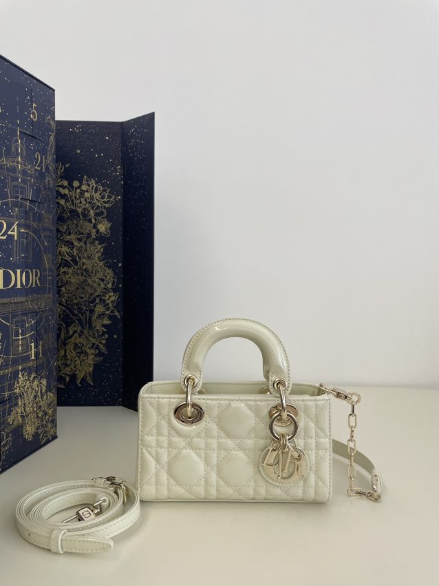 Replica Dior Lady D-Joy Mini Bag White Patent 1 Replica Dior Lady D-Joy Mini Bag White Patent - high-quality designer bag clone
