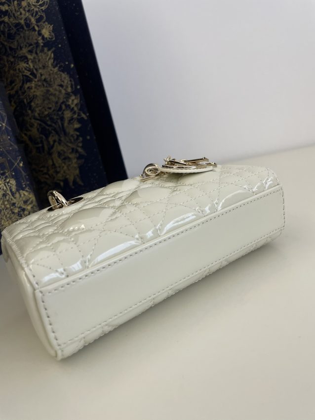 Replica Dior Lady D-Joy Mini Bag White Patent 8 Replica Dior Lady D-Joy Mini Bag White Patent - top-rated replica designer bag