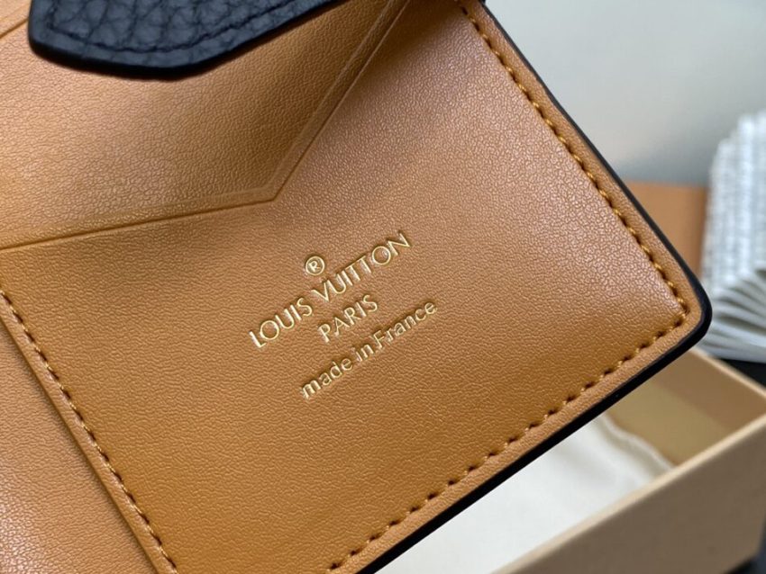 Replica Louis Vuitton Vertical Compact Wallet Black - best-selling designer handbag dupe