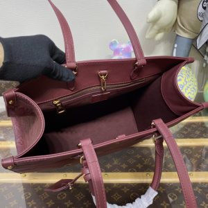 Replica LV OnTheGo Bordeaux - premium 1:1 fake handbag model