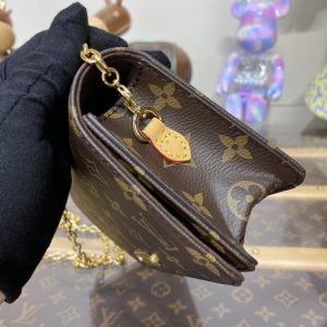Replica Louis Vuitton Wallet On Chain Lily Brown - ultra-realistic fake designer tote