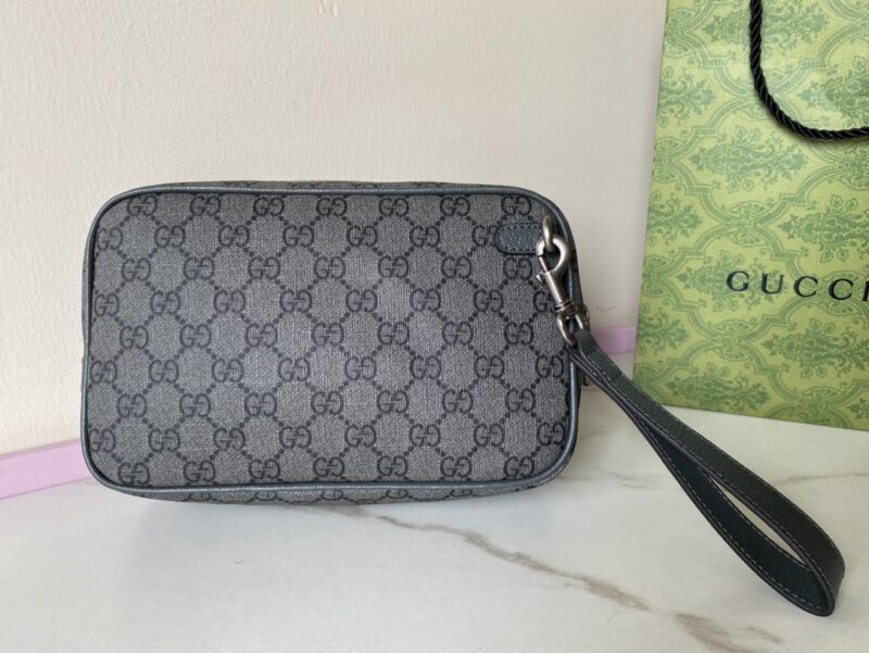 Replica Gucci Ophidia GG Clutch Grey 2 Replica Gucci Ophidia GG Clutch Grey - top-tier luxury replica shoulder bag