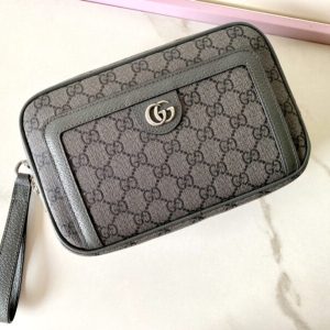 Replica Gucci Ophidia GG Clutch Grey 3 Replica Gucci Ophidia GG Clutch Grey - ultra-realistic fake designer tote