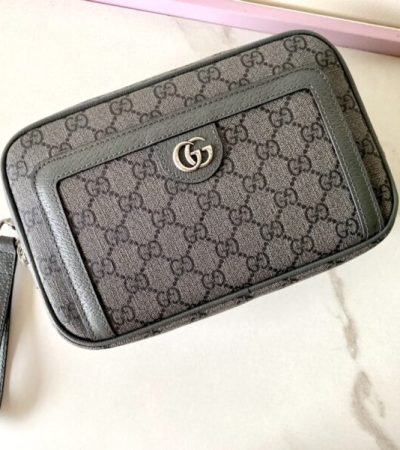 Replica Gucci Ophidia GG Clutch Grey - ultra-realistic fake designer tote