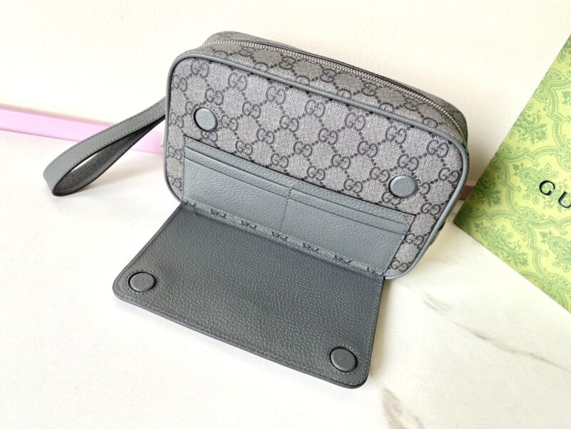 Replica Gucci Ophidia GG Clutch Grey 4 Replica Gucci Ophidia GG Clutch Grey - ultra-realistic fake designer tote