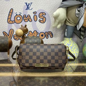 Replica Louis Vuitton Favorite Brown Grid 1 Replica Louis Vuitton Favorite Brown Grid - ultra-realistic fake designer tote