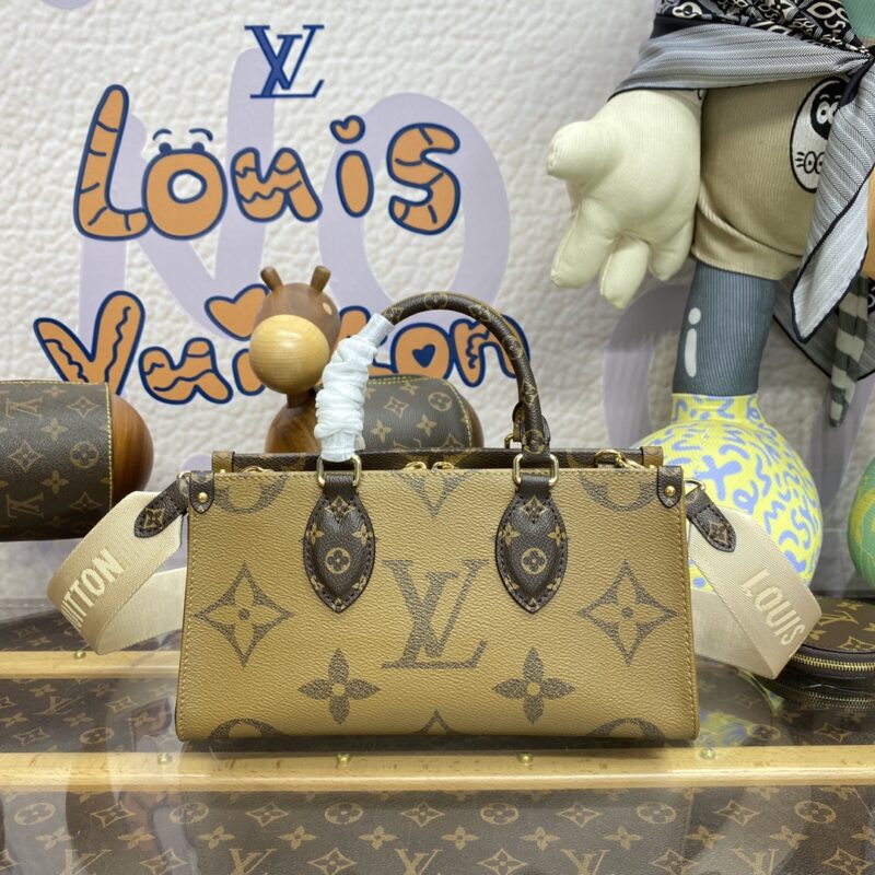 Replica LV OnTheGo East West Brown 8 Replica LV OnTheGo East West Brown - best quality luxury bag dupe