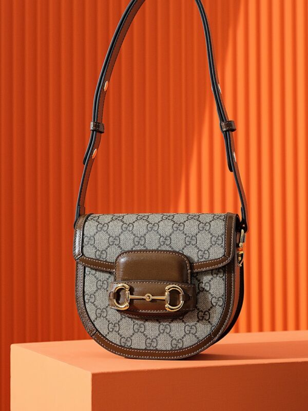 Replica Gucci Horsebit 1995 Semi-circular Canvas 7 Replica Gucci Horsebit 1995 Semi-circular Canvas - high-accuracy replica luxury purse