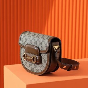 Replica Gucci Horsebit 1995 Semi-circular Canvas 8 Replica Gucci Horsebit 1995 Semi-circular Canvas - 1:1 designer replica handbag