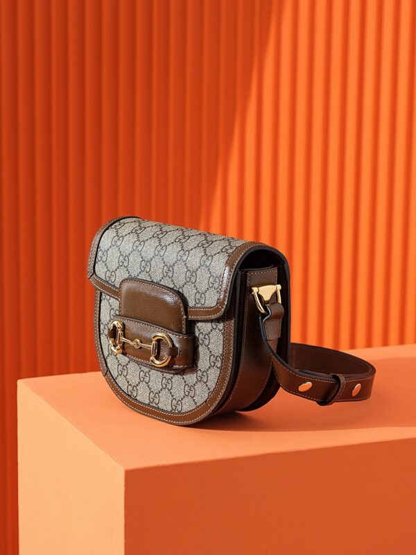 Replica Gucci Horsebit 1995 Semi-circular Canvas 8 Replica Gucci Horsebit 1995 Semi-circular Canvas - 1:1 designer replica handbag