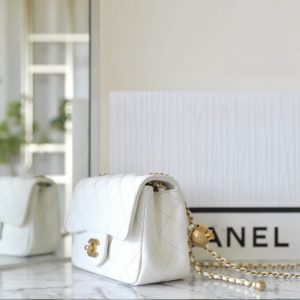 Replica CHANEL CF 20 cm Golden Ball White 7 Replica CHANEL CF 20 cm Golden Ball White - best-selling designer handbag dupe