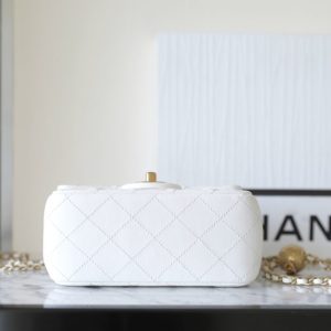 Replica CHANEL CF 20 cm Golden Ball White 8 Replica CHANEL CF 20 cm Golden Ball White - high-quality designer bag clone