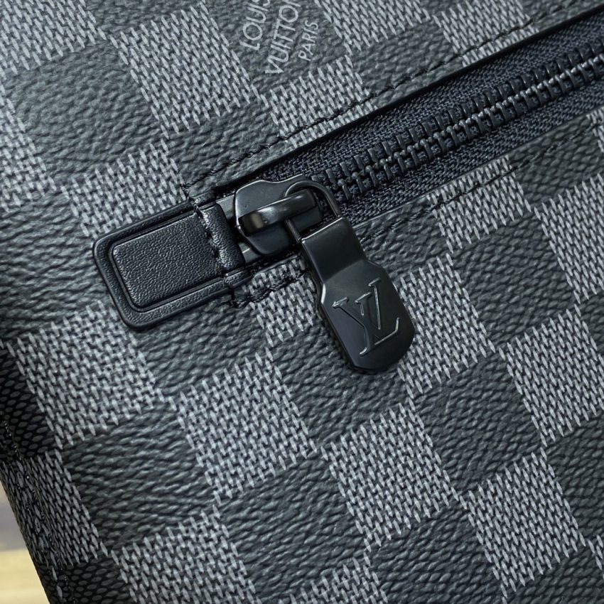 Replica Louis Vuitton Takeoff Pouch Black Grid 8 Replica Louis Vuitton Takeoff Pouch Black Grid - high-end fake designer purse