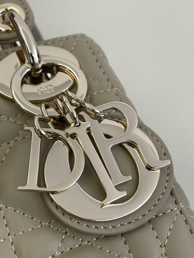 Replica Lady Dior Mini Beige - high-end fake designer purse