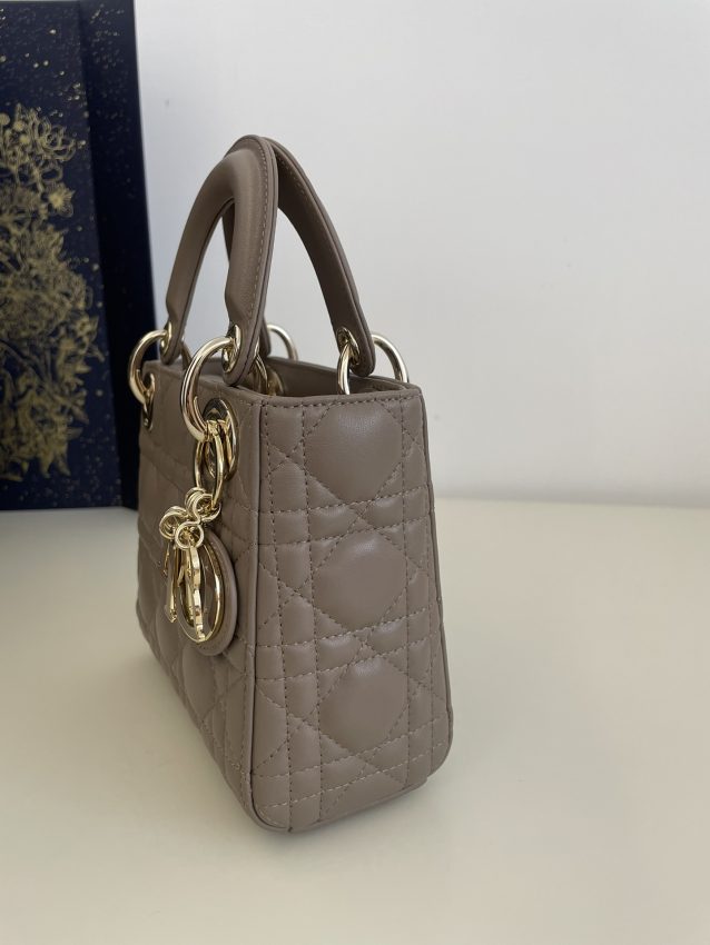 Replica Lady Dior Mini Dark Beige 6 Replica Lady Dior Mini Dark Beige - ultra-realistic fake designer tote