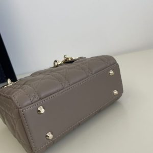 Replica Lady Dior Mini Dark Beige 7 Replica Lady Dior Mini Dark Beige - premium-grade designer purse dupe