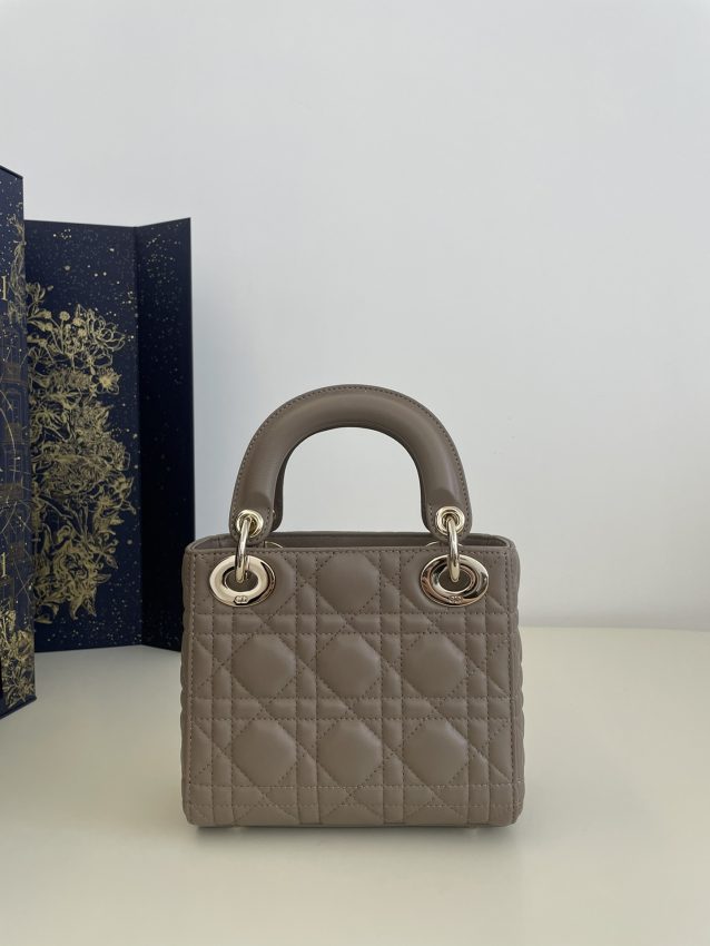 Replica Lady Dior Mini Dark Beige 3 Replica Lady Dior Mini Dark Beige - premium-grade designer purse dupe