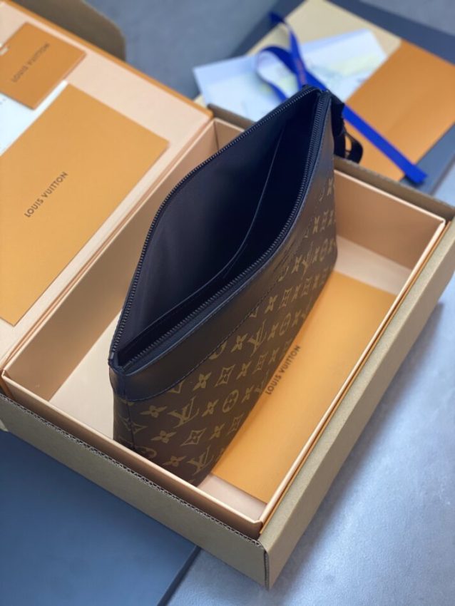 Replica Louis Vuitton Pochette Voyage Souple Brown 7 Replica Louis Vuitton Pochette Voyage Souple Brown - premium-grade designer purse dupe
