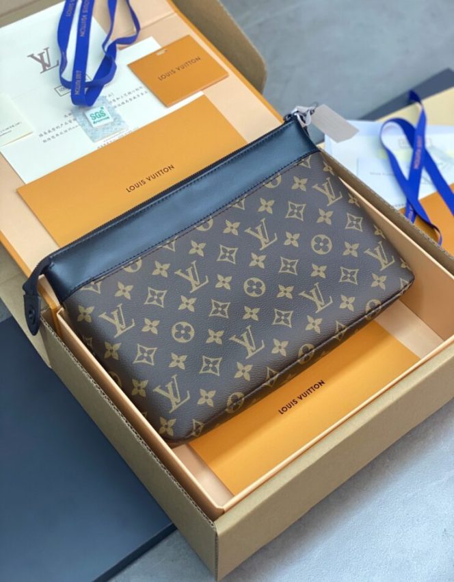 Replica Louis Vuitton Pochette Voyage Souple Brown 8 Replica Louis Vuitton Pochette Voyage Souple Brown - high-end fake designer purse