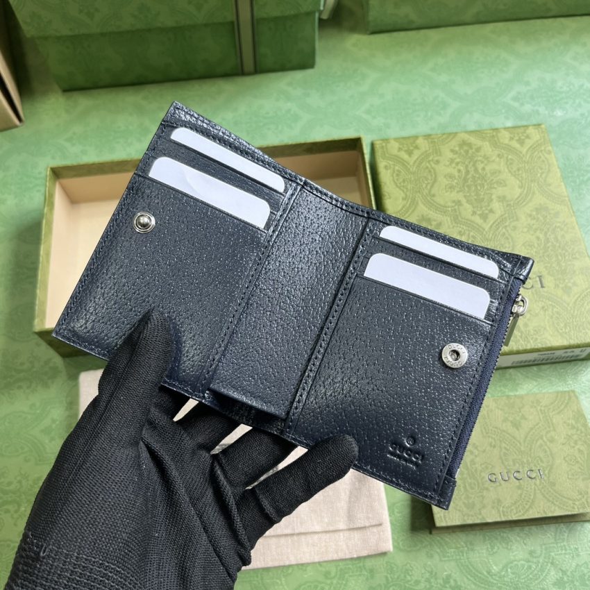 Replica Gucci Ophidia Compact Wallet Black 5 Replica Gucci Ophidia Compact Wallet Black - high-end fake designer purse
